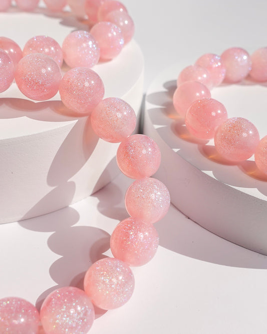 Baby Pink Acrylic Bracelet 🎀✨ (12.3 mm)