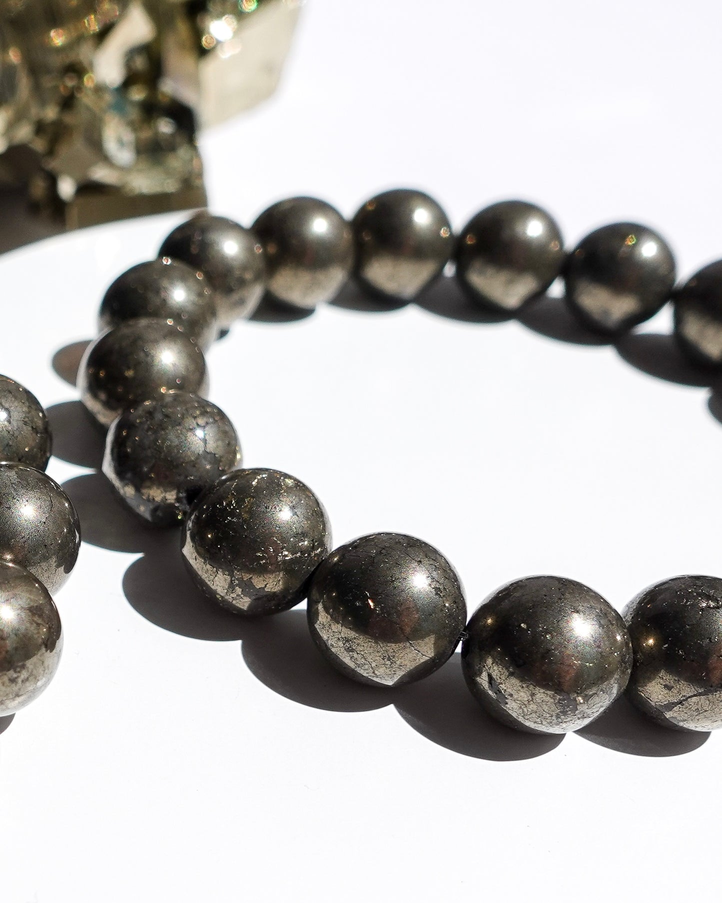 Grade AA Pyrite Bracelet (10.3 mm)