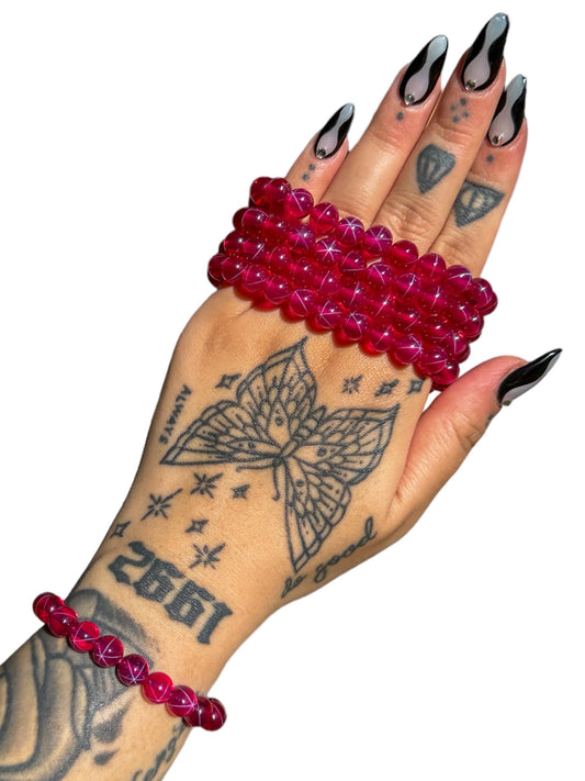 INCREDIBLE! Star Red Ruby Bracelet (8 mm)