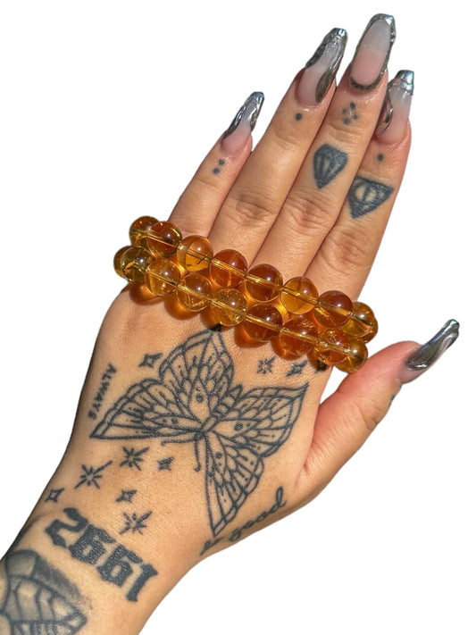 Grade AAA Honey Citrine Bracelet (11.3 mm)